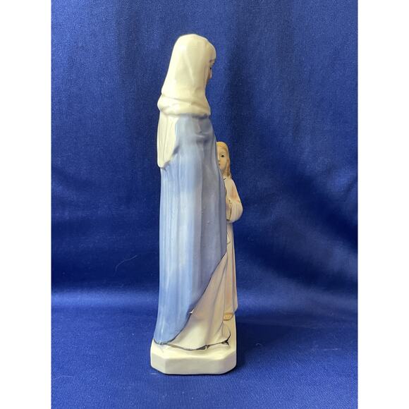 Vintage Sanmyro Japan St Anna and Child Porcelain Figurine - Picture 2 of 8